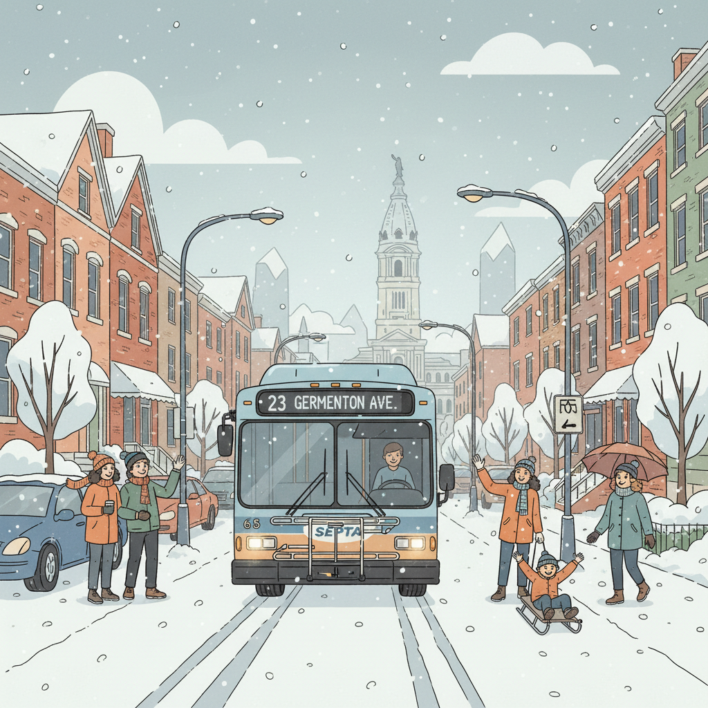 Philadelphia SEPTA Preps for Weekend Snow