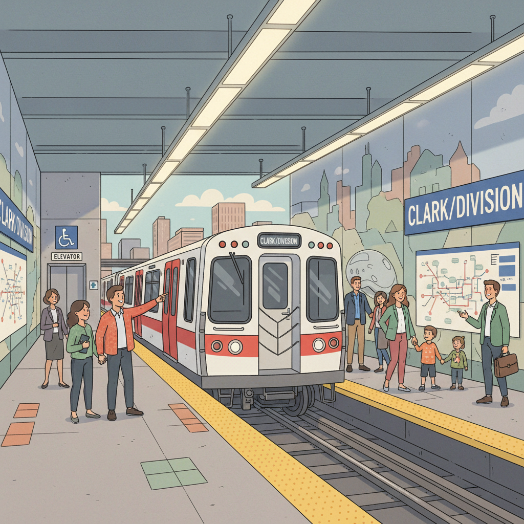 Chicago CTA Works to Restore Clark/Division Access