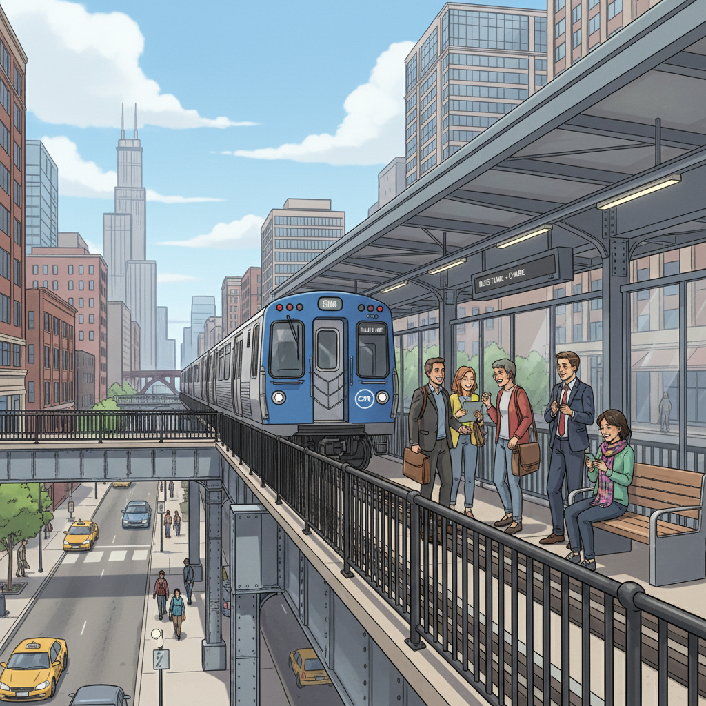 Chicago Blue Line Adapts Service for Track Upgrades