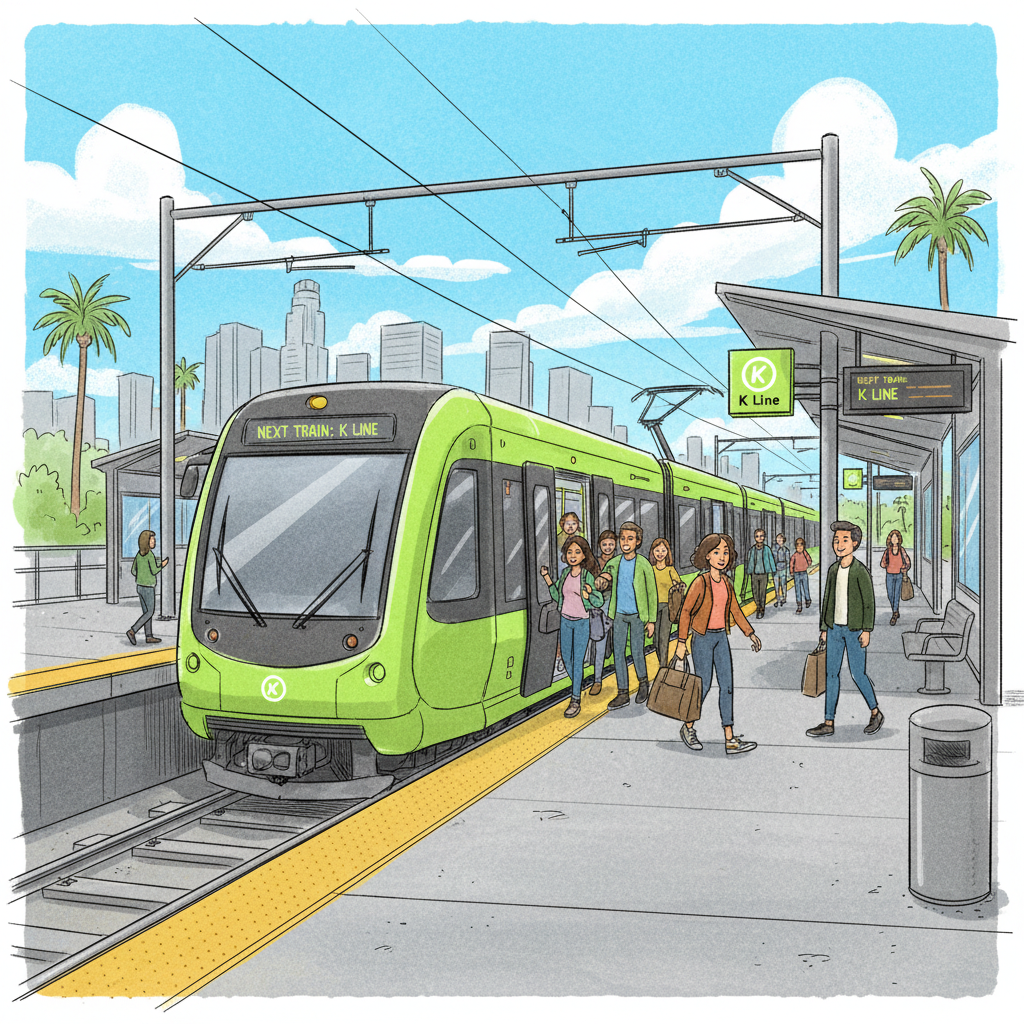 LA Metro K Line Opens Access to MLK Day Parade