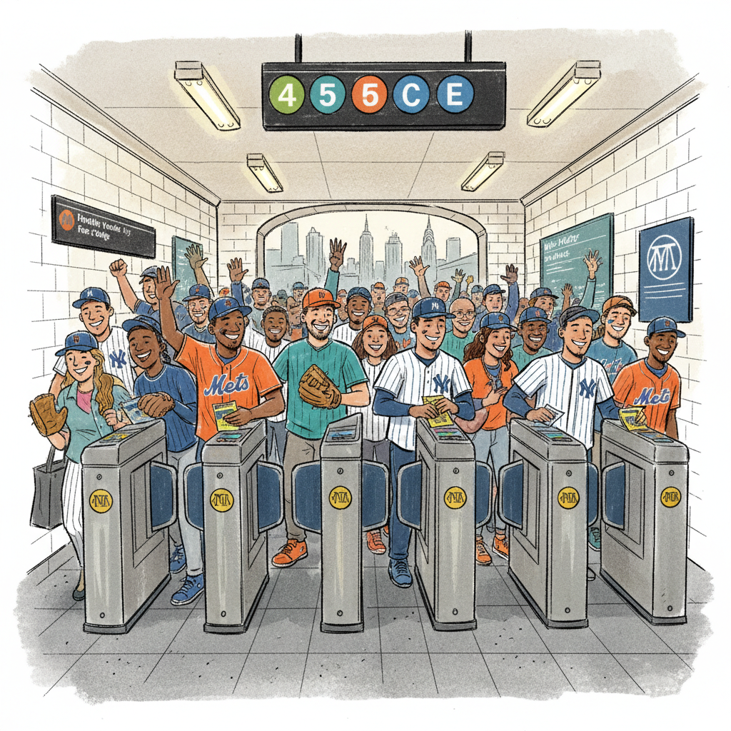 NYC Subway Connects Fans to Yankees-Mets Rivalry