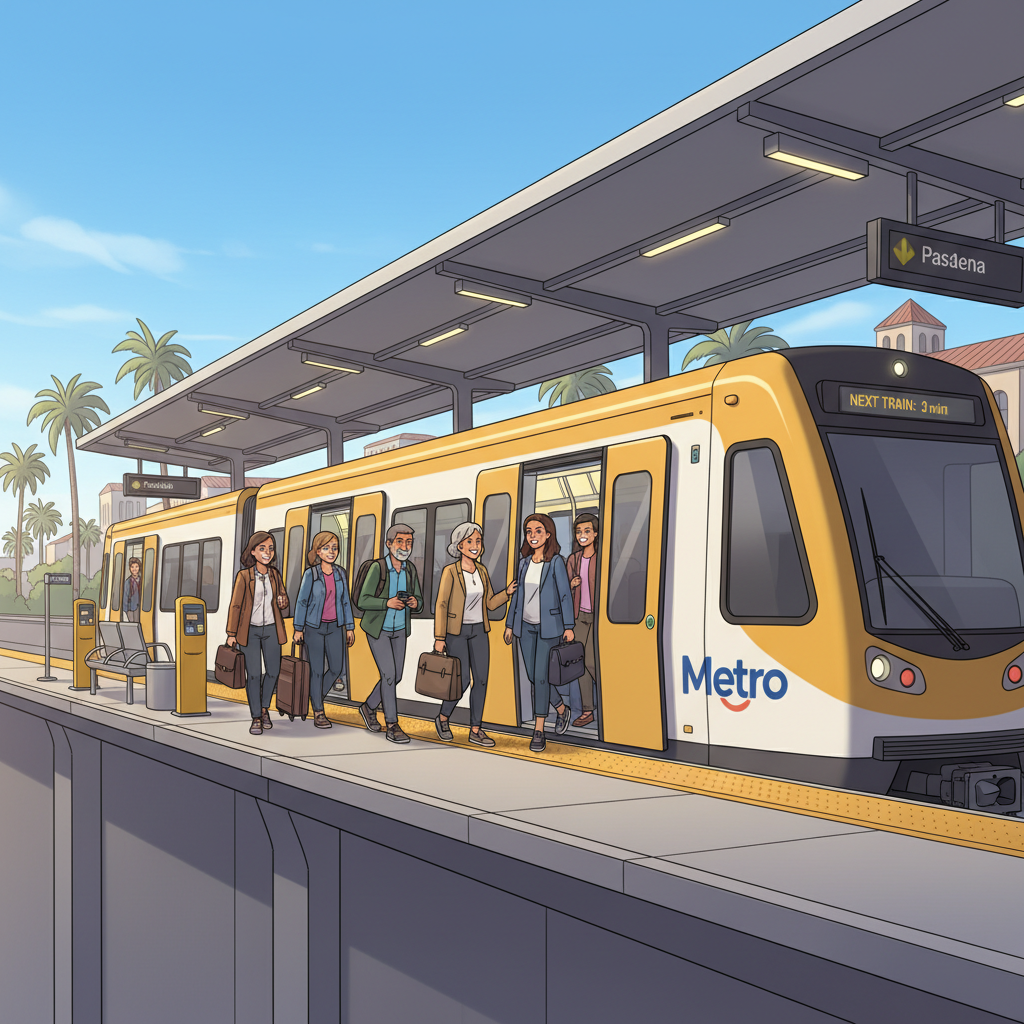 LA's A Line Opens Easy Access to Rose Parade