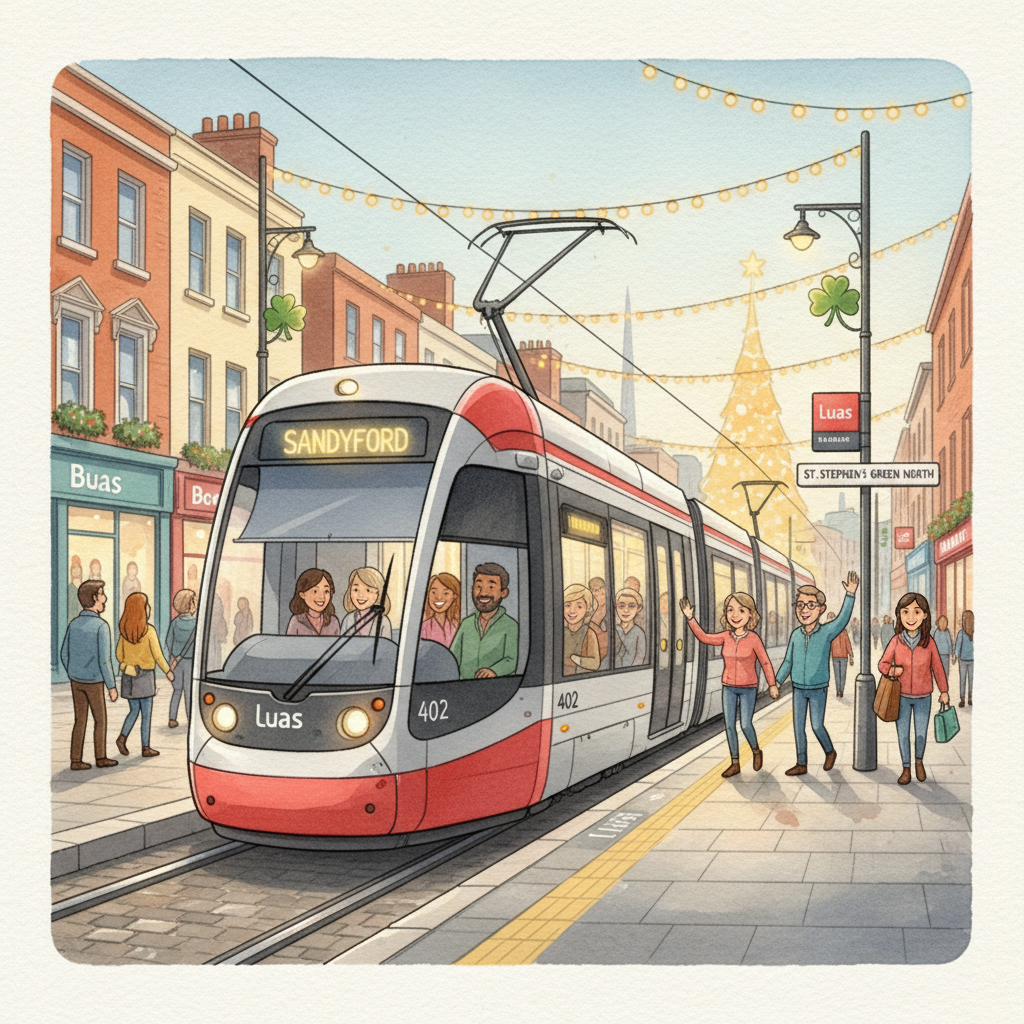 Dublin Luas Adapts Service for Holiday Travel