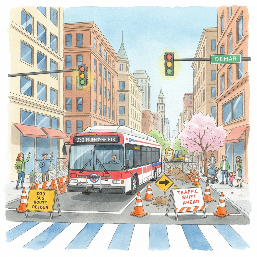 D30 Bus Detours as DC Infrastructure Evolves