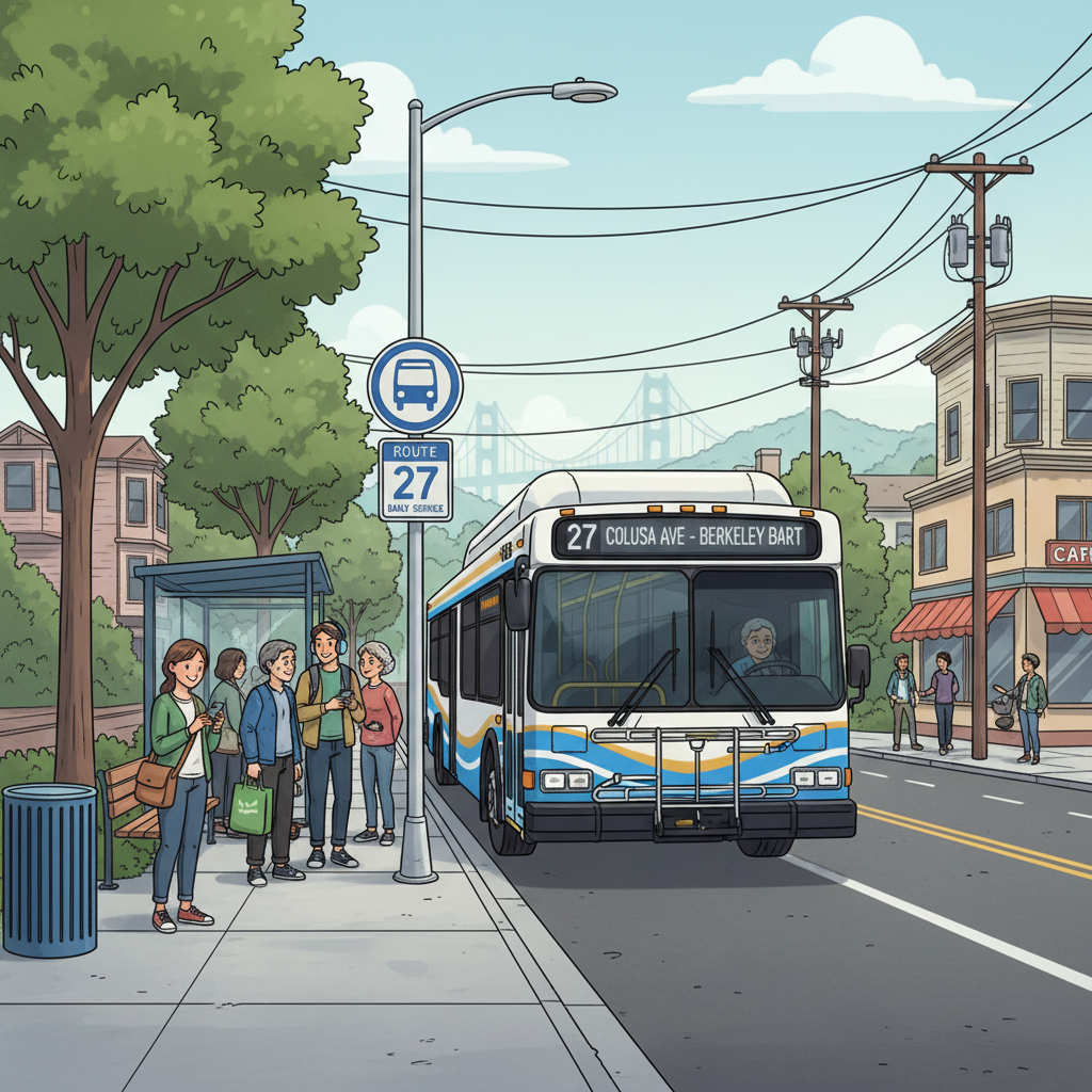 SF Line 27 Adapts Service for Colusa Ave Work