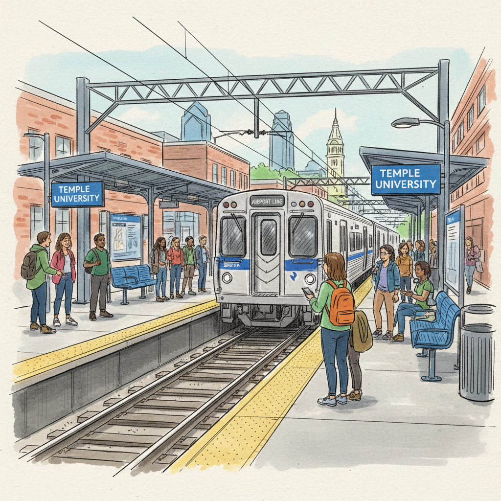 Philadelphia Airport Line Adapts to Monday Delay