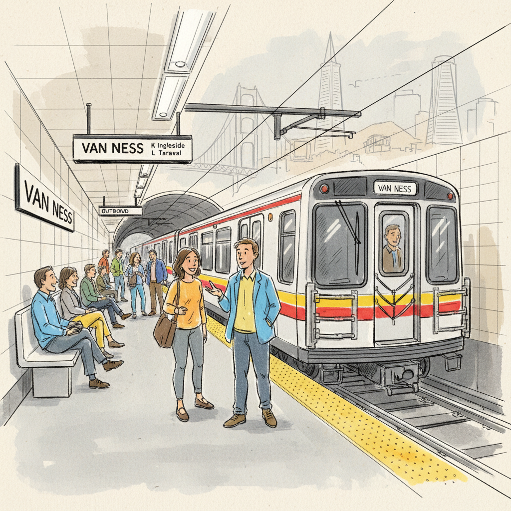 Van Ness Station Service Restored in SF