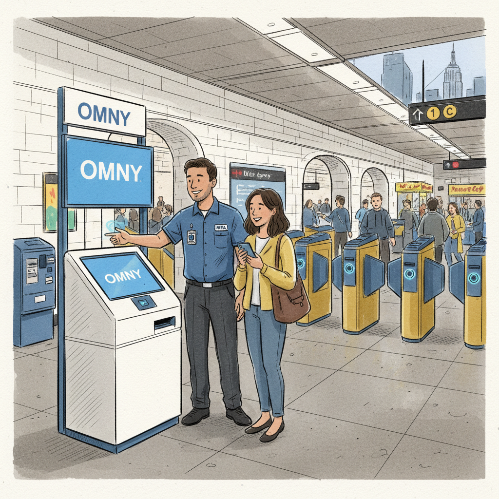NYC Subway Adds 30 Help Centers for OMNY Transition