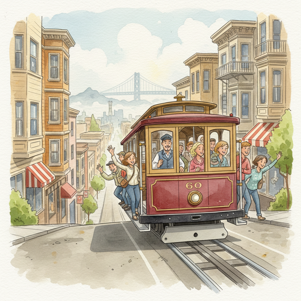 SF Cable Cars Adapt After Vehicle Blocks Tracks