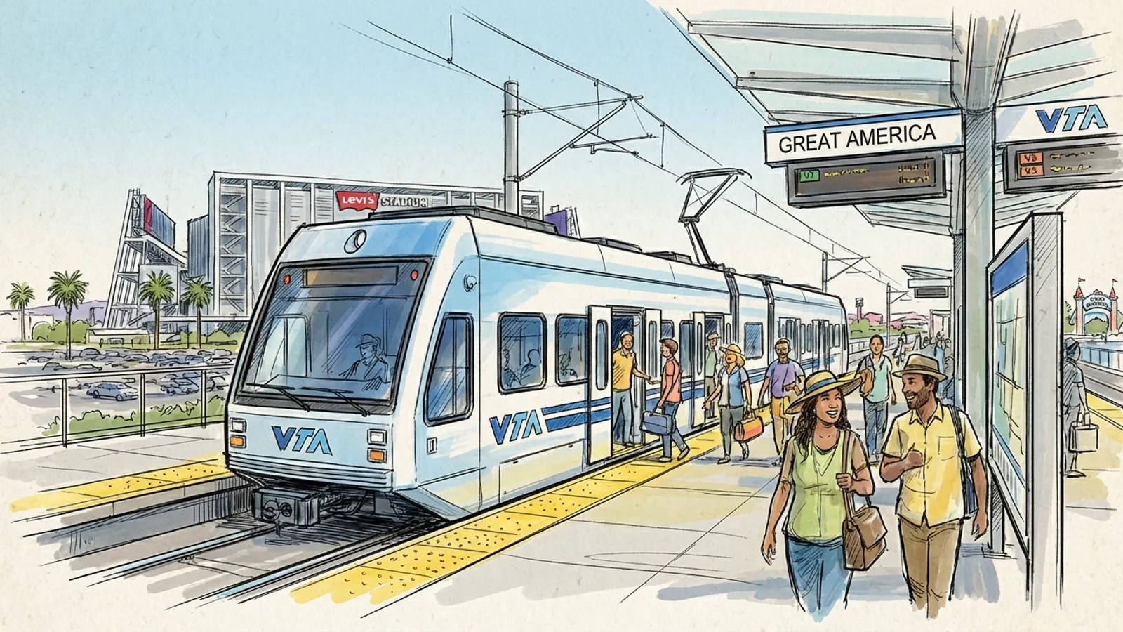 SF VTA Adds Light Rail for Gold Cup Soccer Match