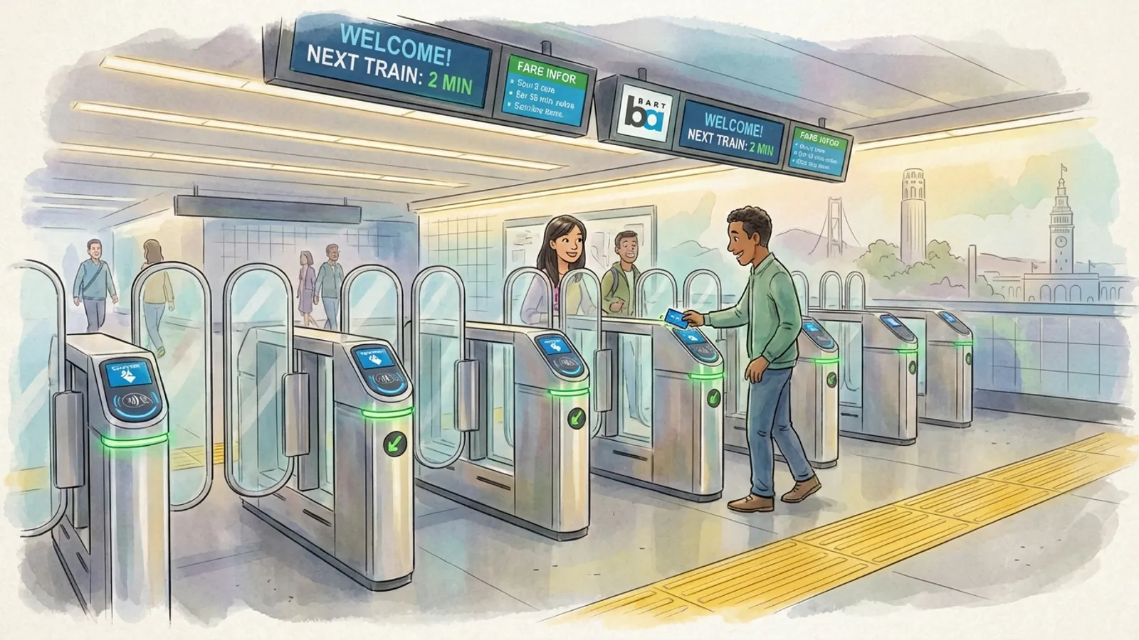 SF BART Upgrades Castro Valley With Modern Fare Gates