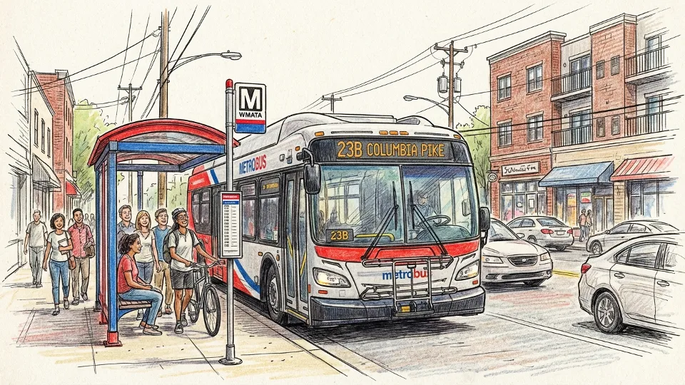 DC-Maryland-Virginia Bus Stop Closure Sparks Service Shift