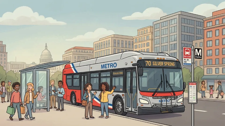 DC Metro Adjusts Downtown Bus Stop for Better Flow