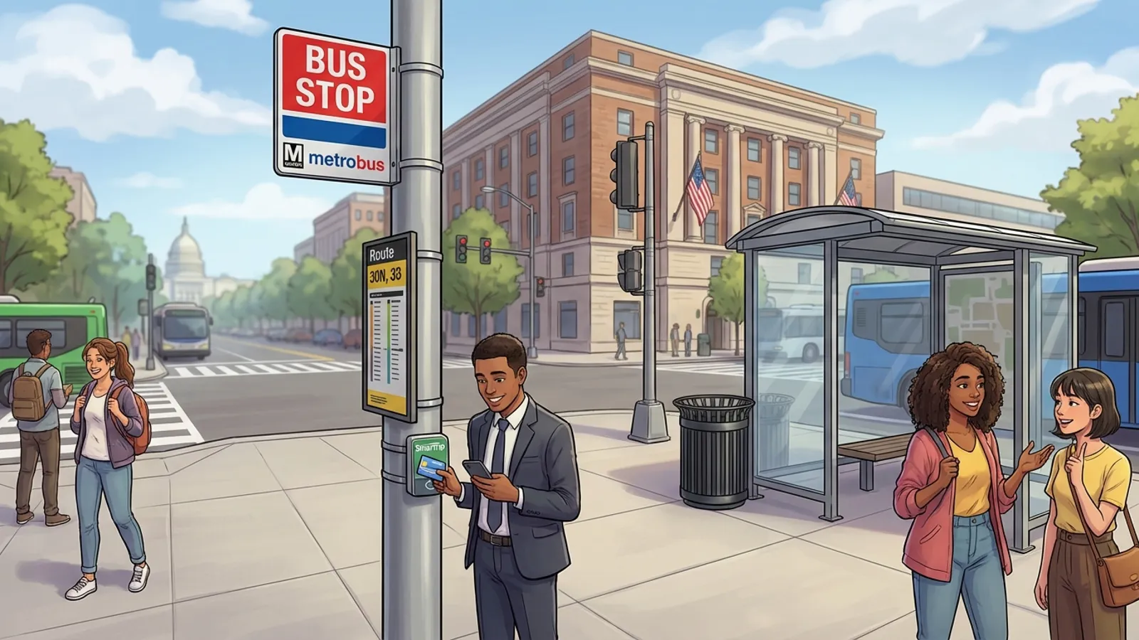 DC-Maryland-Virginia Bus Stop Closure Prompts Route Updates