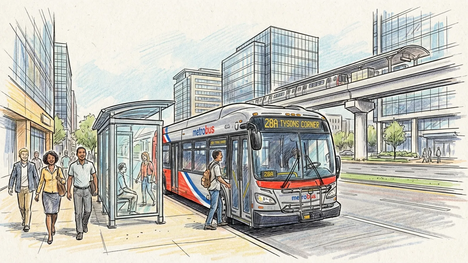DC-Maryland-Virginia Buses Adapt to Tysons Growth