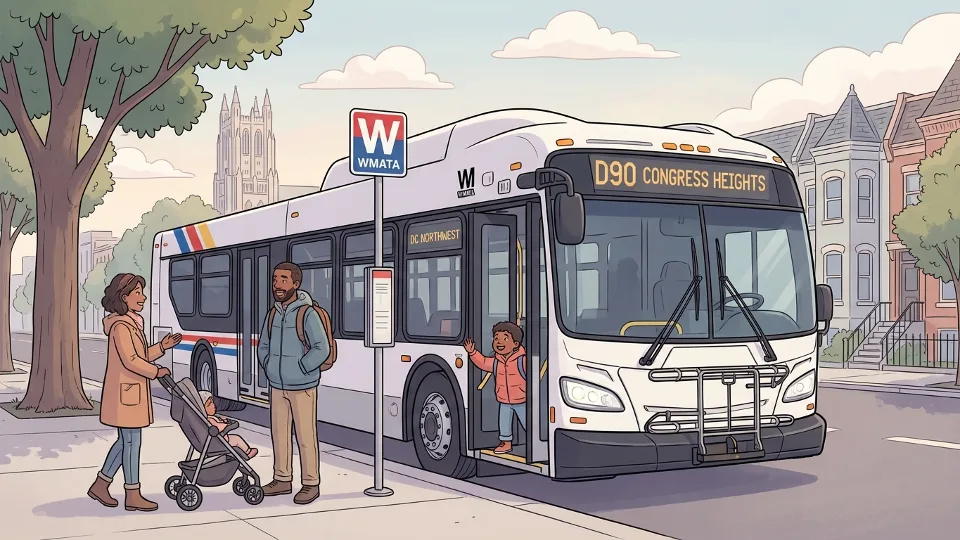 DC D90 Bus Reroutes for Cathedral Avenue Progress