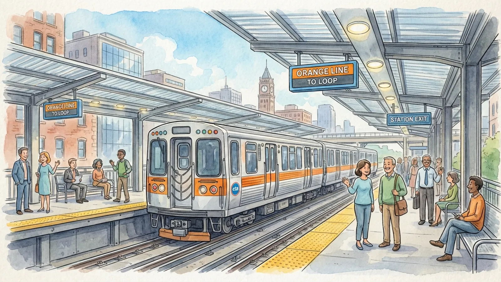 Chicago Orange Line Adapts Service During Track Work