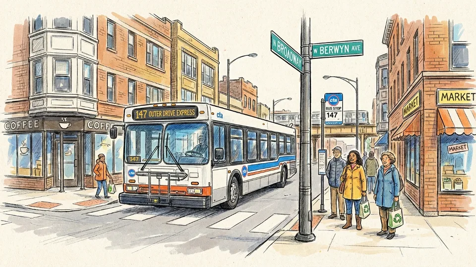 Chicago CTA Route 147 Returns to Normal Service