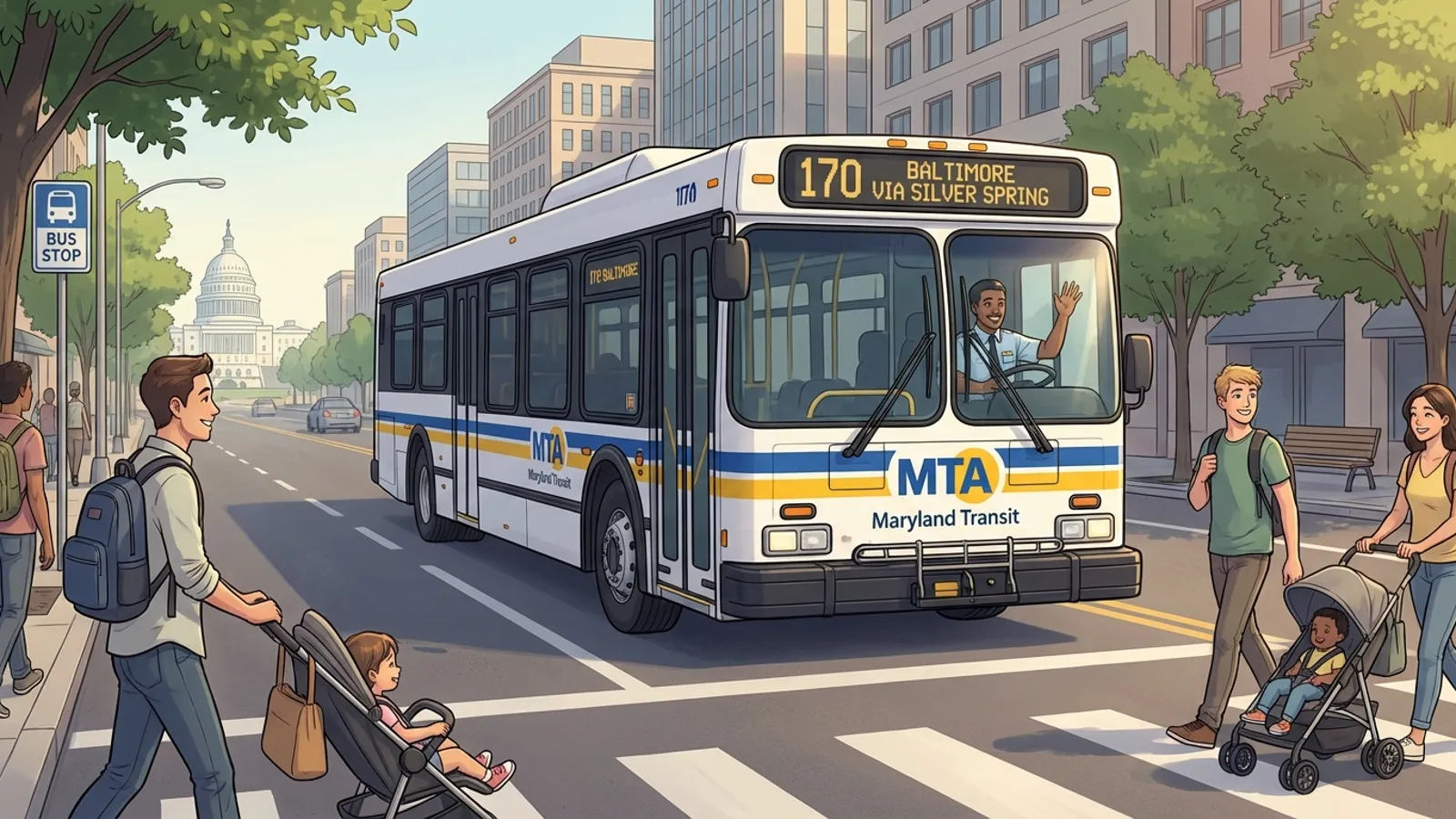 8 Baltimore Bus Routes Detoured — MTA Adapting Service