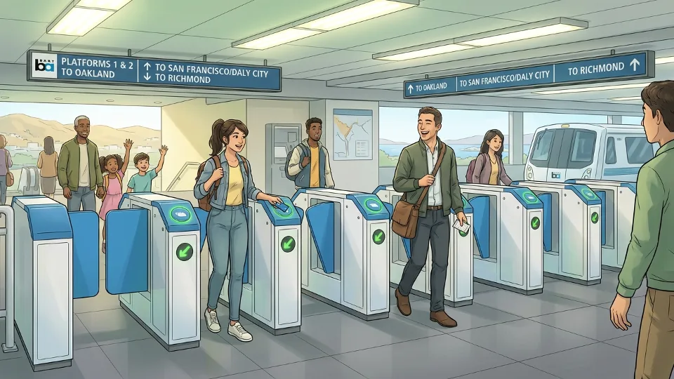 SF BART Upgrades Fremont Station With Modern Fare Gates
