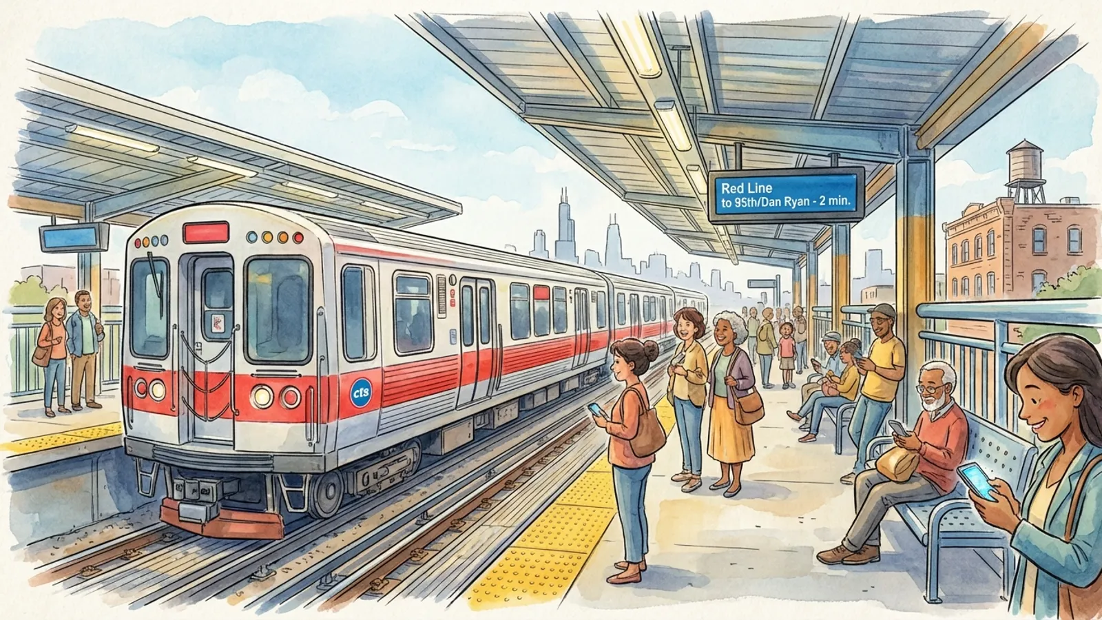 Chicago Red Line Adapts Service for Track Work