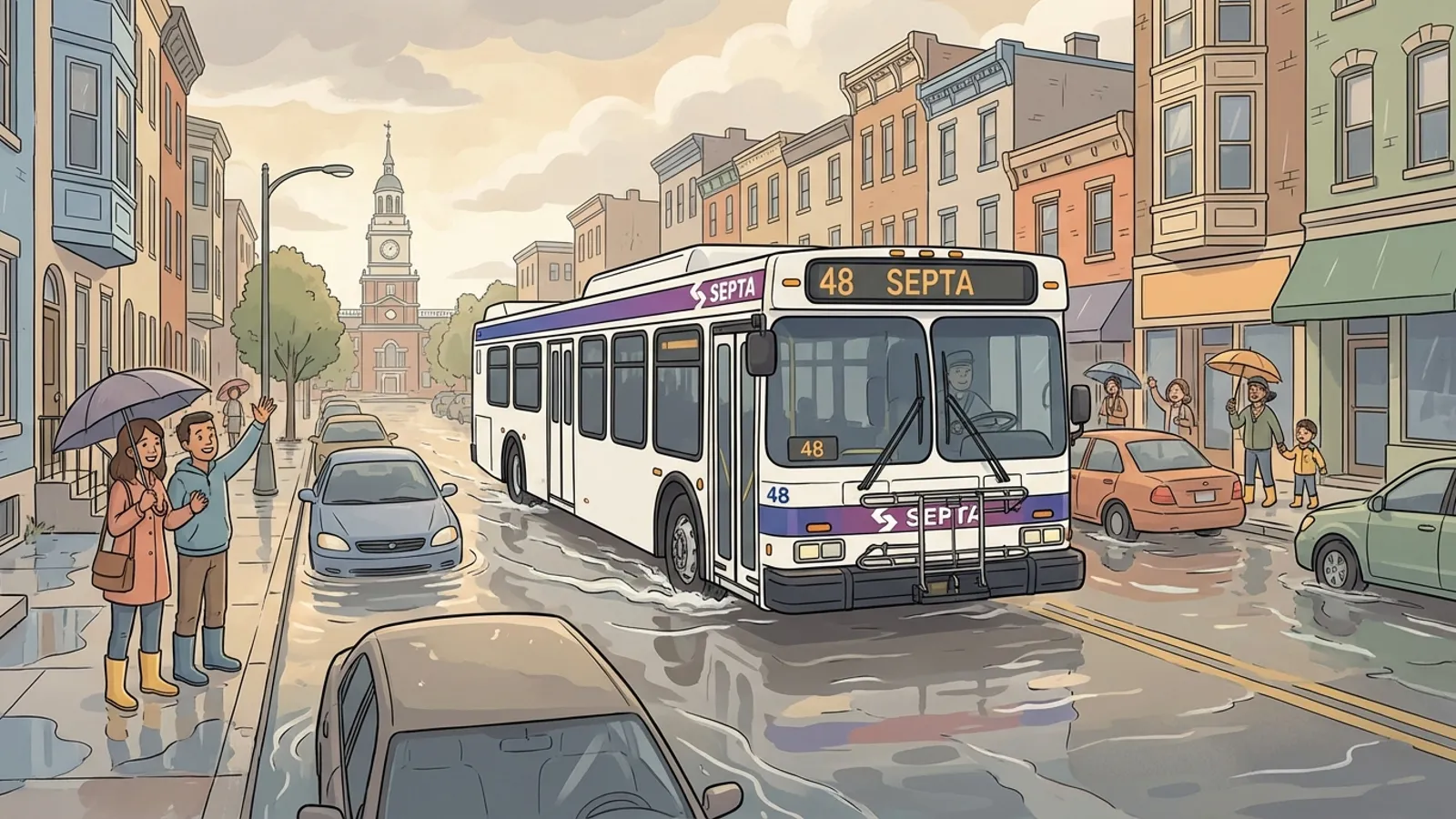 North Philly Water Break — Crews Work to Restore Mobility