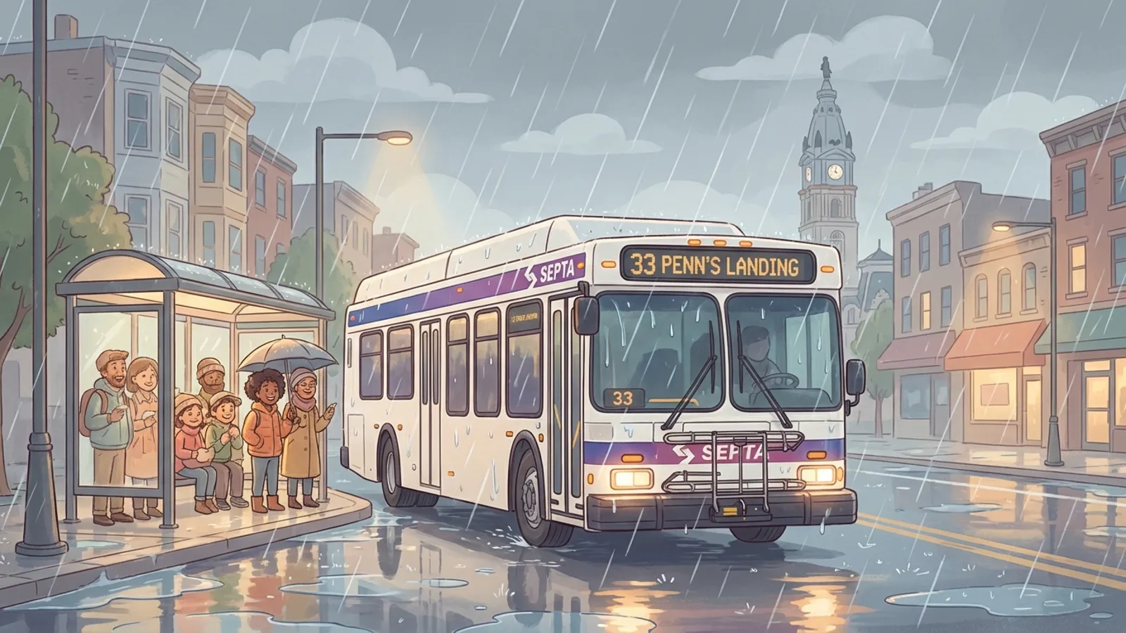 Philadelphia Transit Adapts to Tuesday Storms