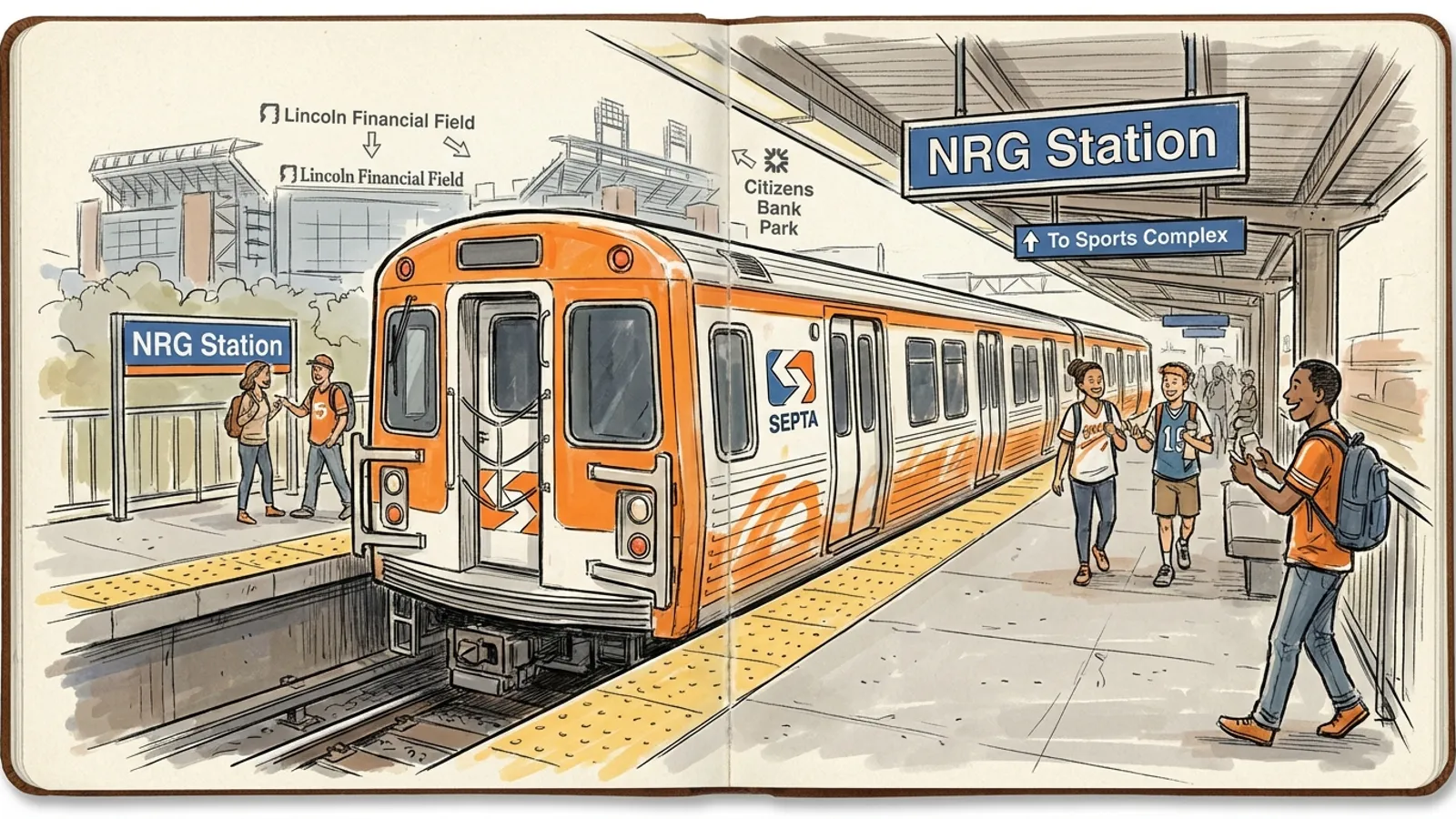 Philadelphia's Broad Street Line Connects Fans to Phillies