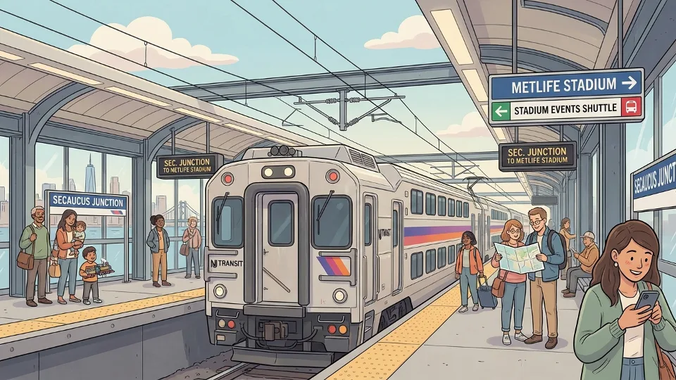 NJ Transit Expands Rail Access to MetLife Stadium