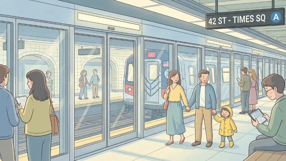 NYC Subway Adds Platform Barriers to Boost Safety