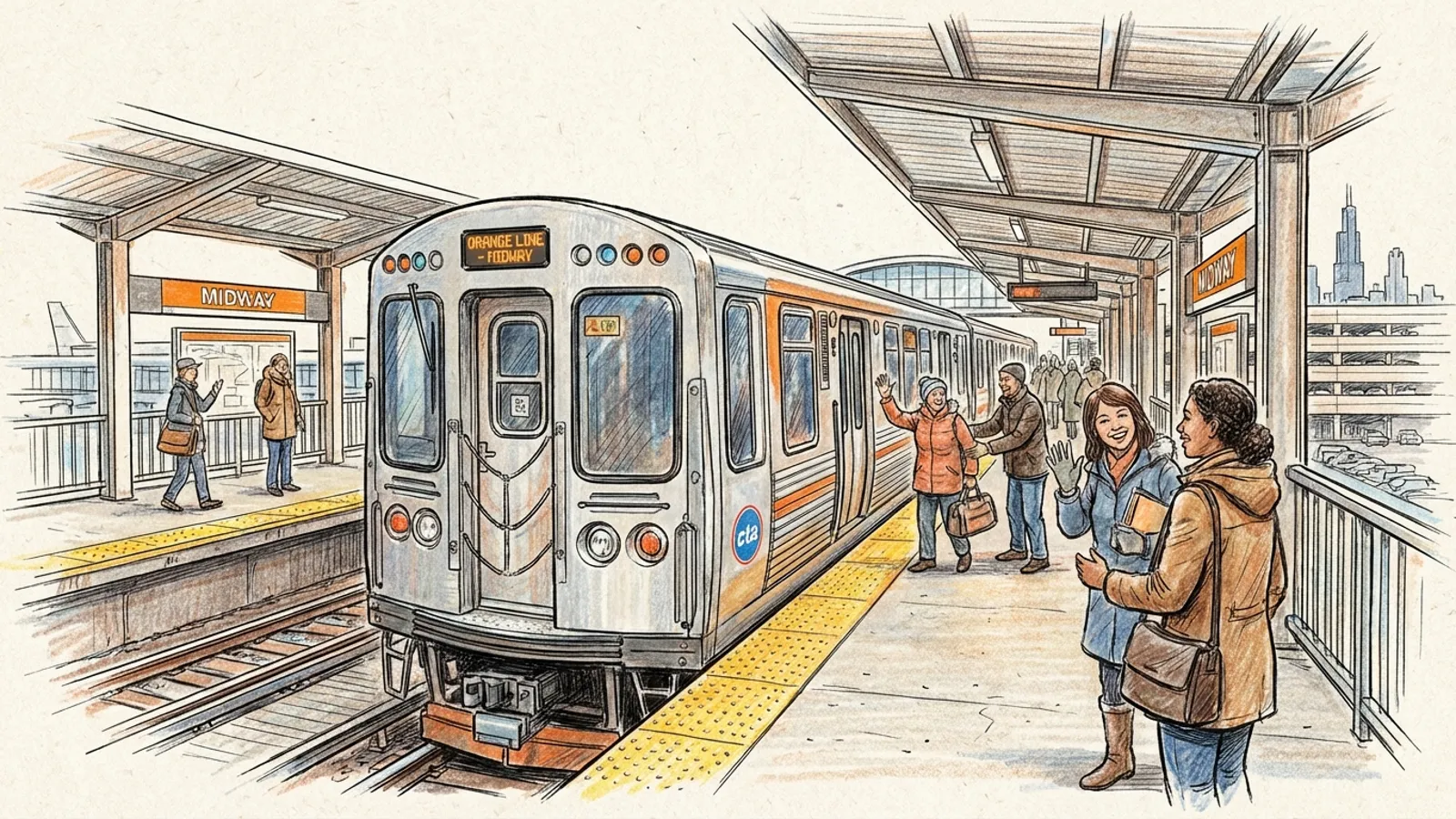 Chicago Orange Line Adapts Service for Track Work