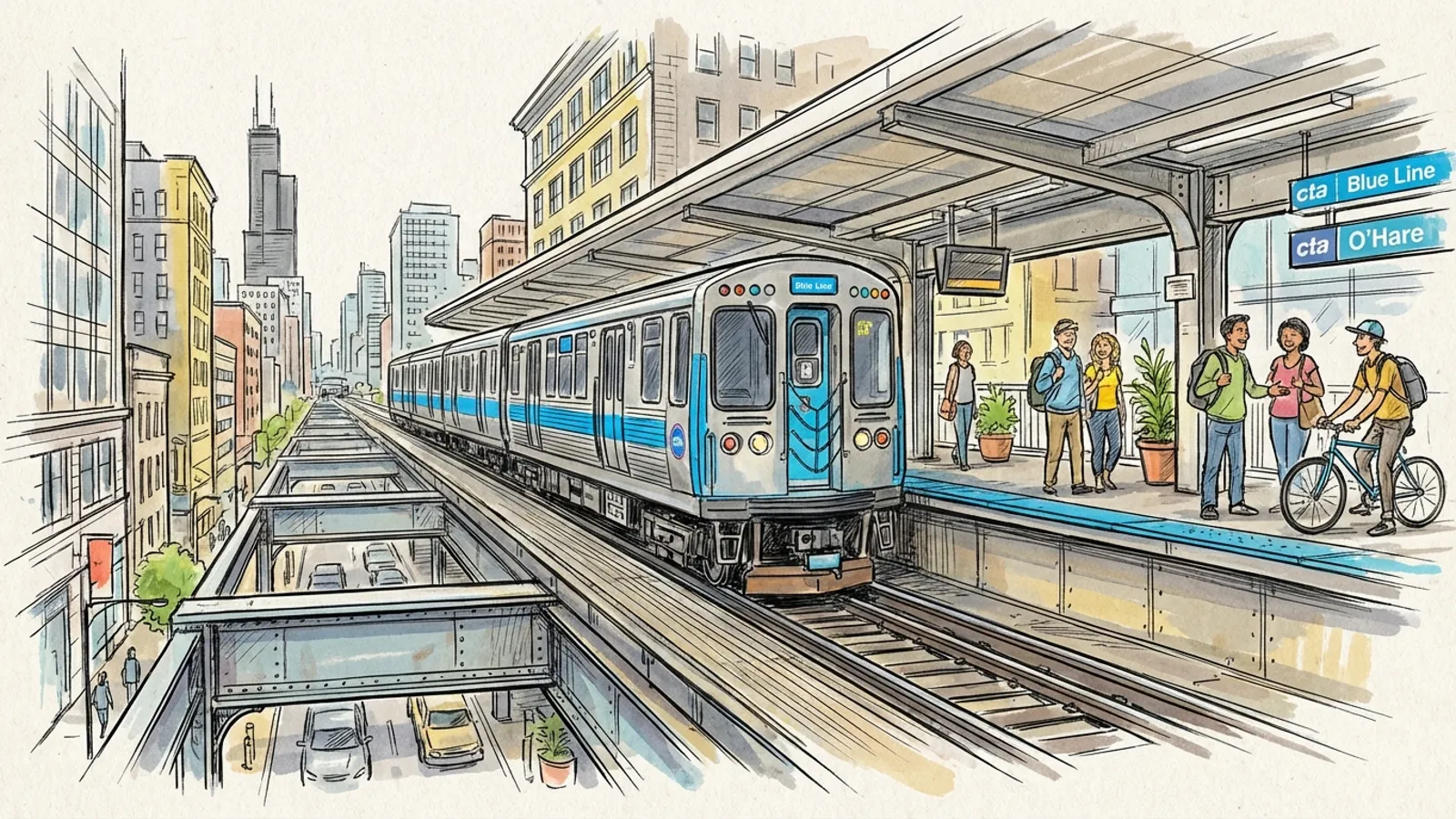 Chicago Blue Line Adapts Service During Track Work