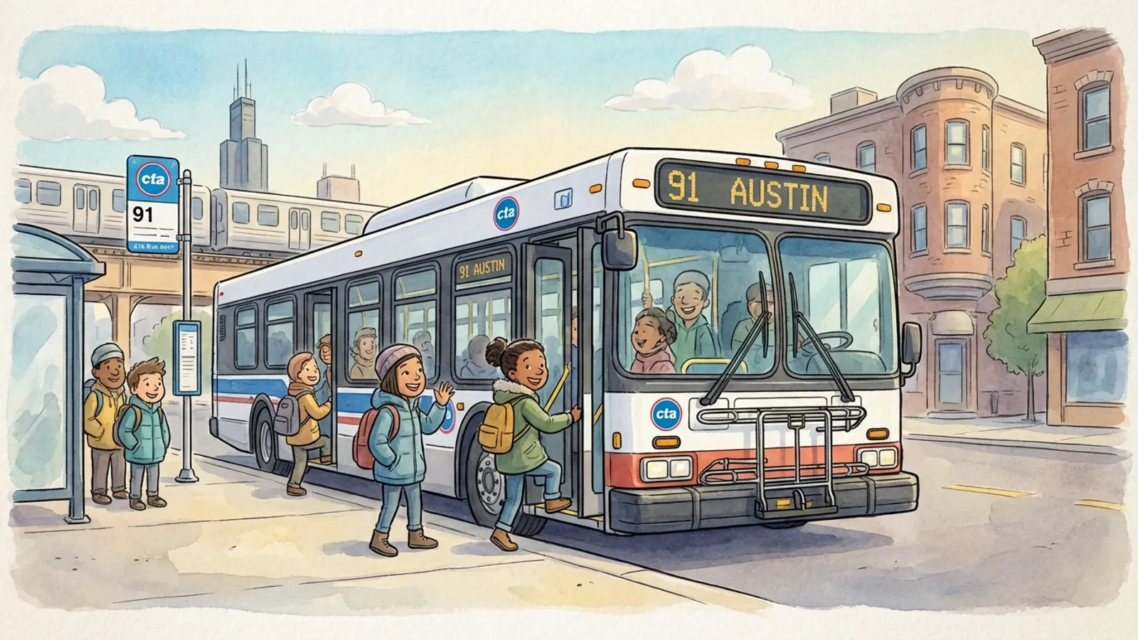 Chicago Route 91 Reroute — Riders Adapt With Real-Time Tools