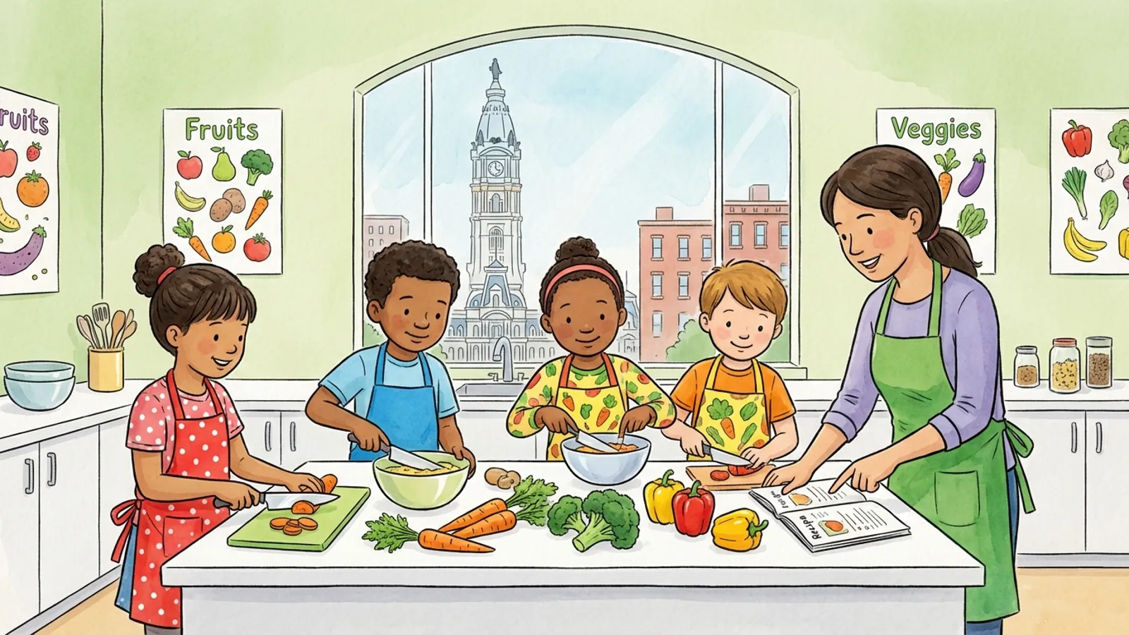 Philly Kids Learn Cooking Skills for Healthier Futures