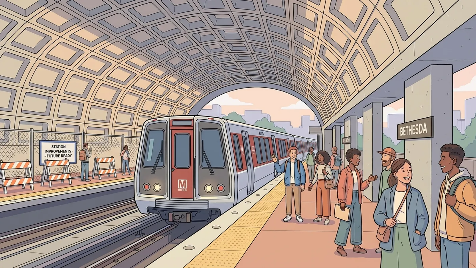 Bethesda Station Expands for Purple Line Connection