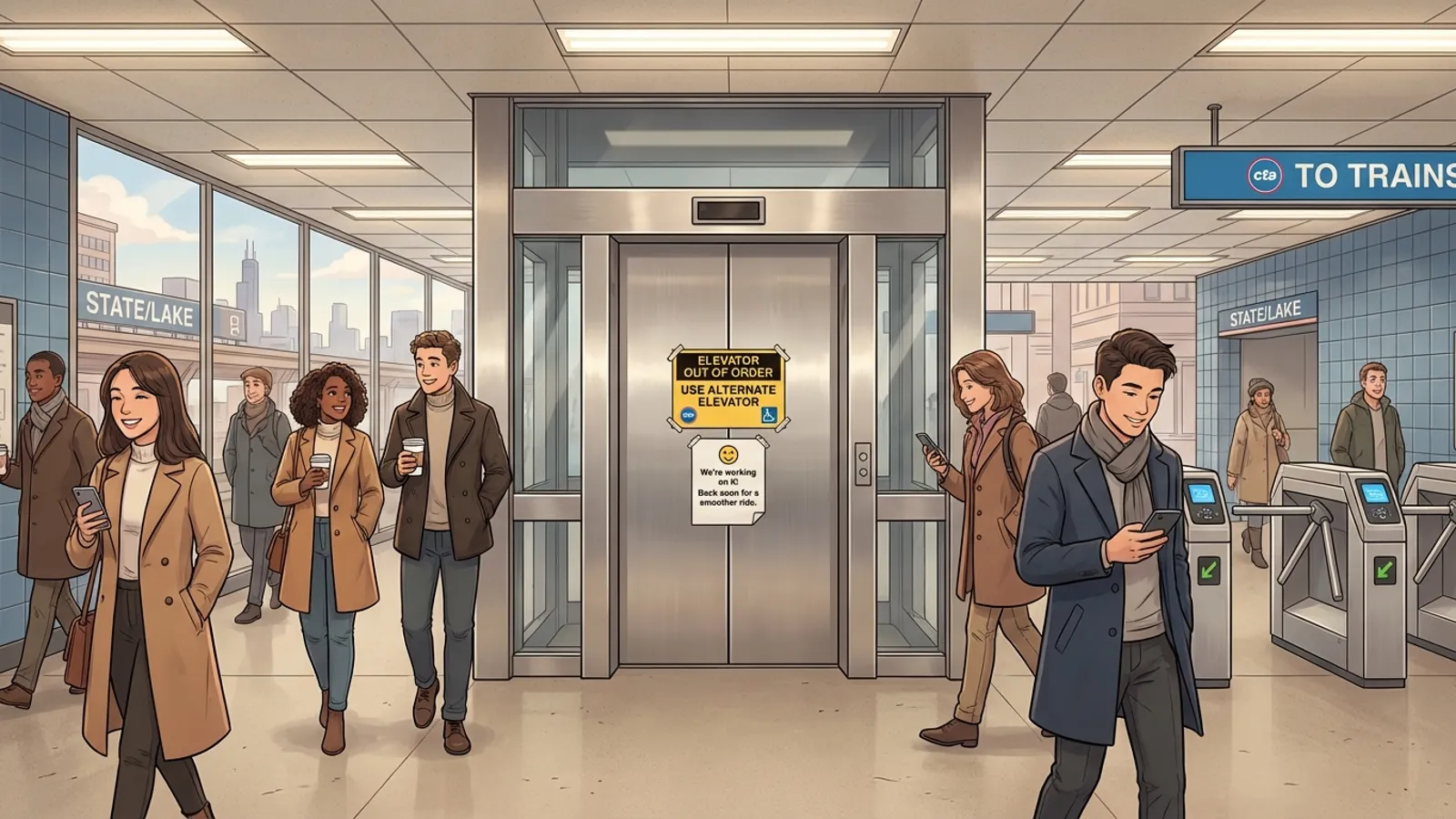 Chicago Elevator Out — CTA Working to Restore Access