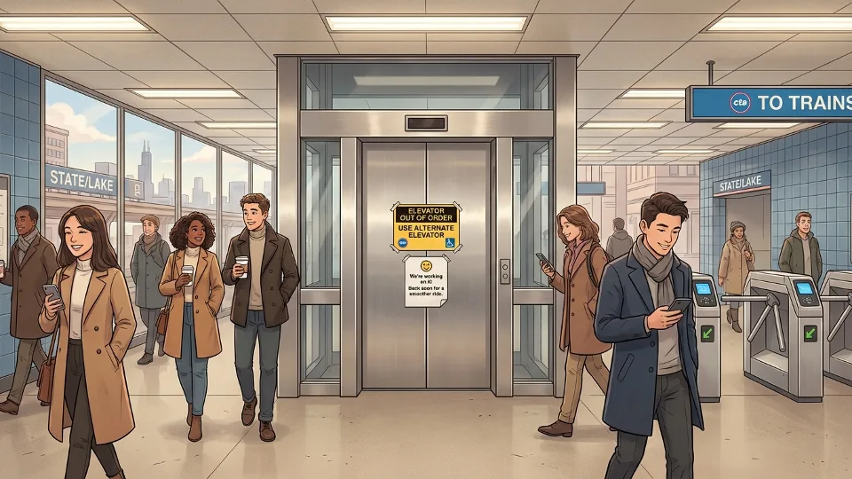 Chicago Elevator Out — CTA Working to Restore Access