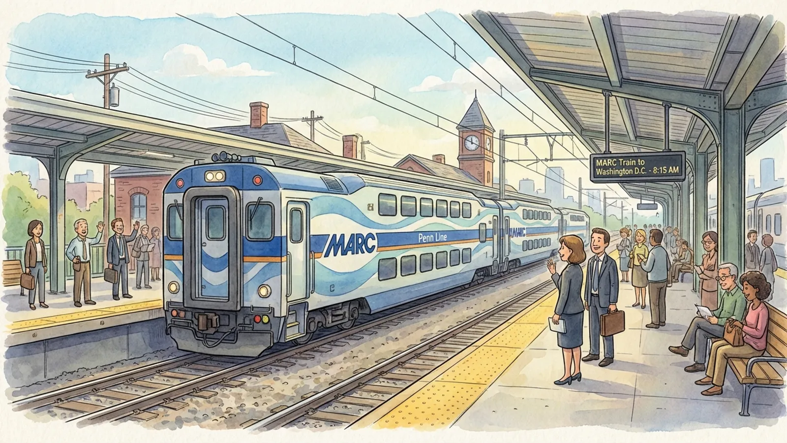 MARC Train 520 Delayed — Riders Adapt on Penn Line