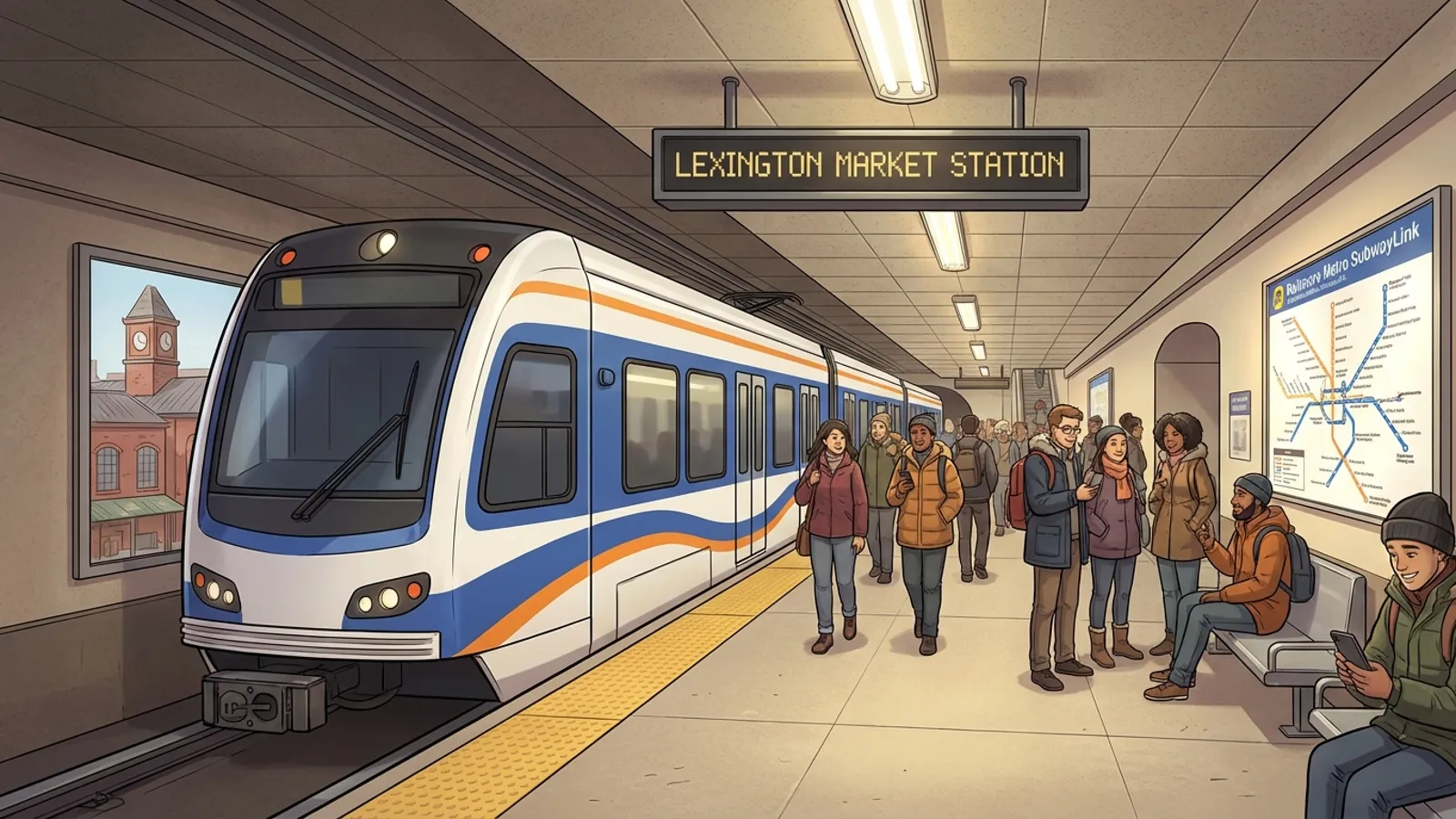 Baltimore Metro Adapts Service at Key Downtown Hub