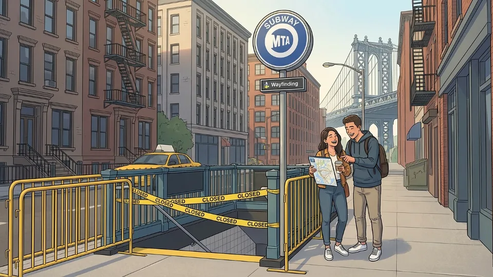 NYC Clark Street Station Adapts After Awning Fall