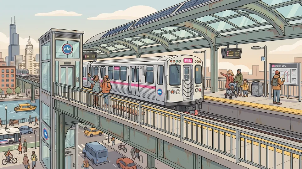Chicago CTA Works to Restore Kedzie Pink Line Access