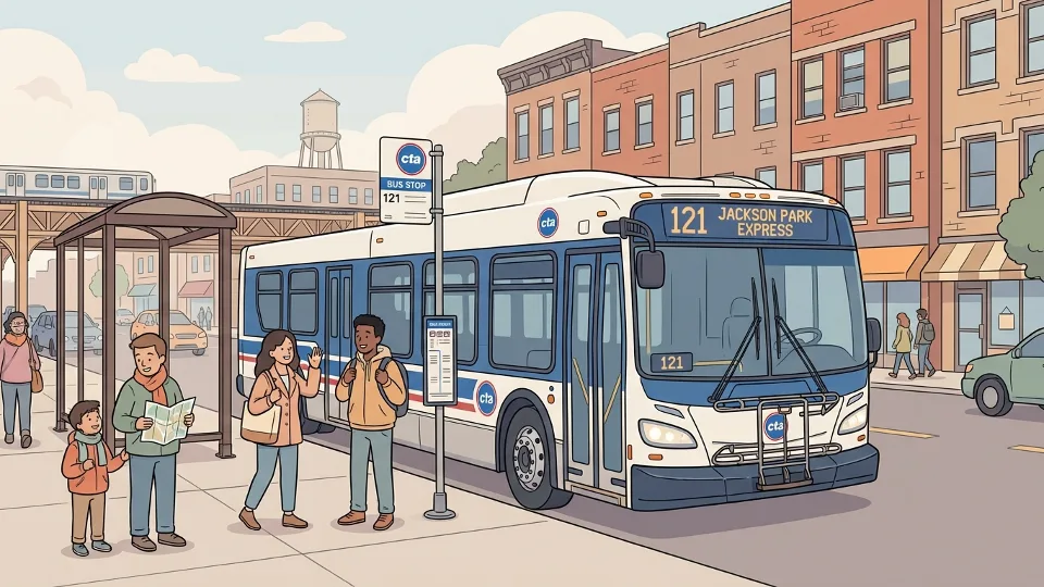 Chicago CTA Route 121 Adapts With Temporary Stop Change