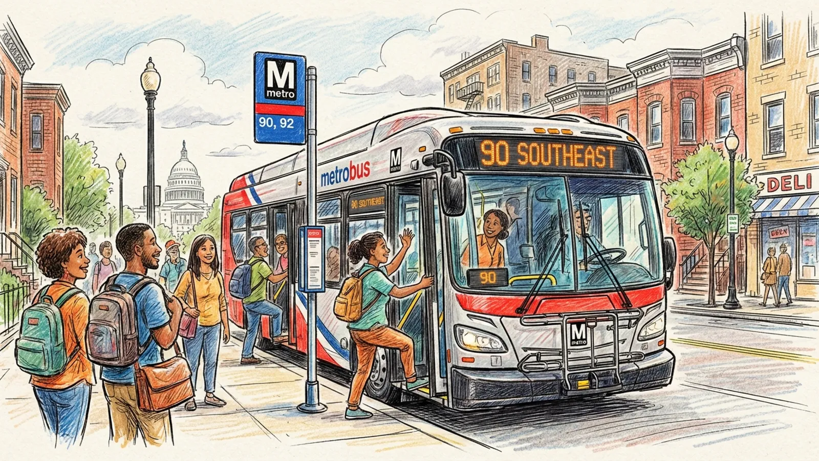 DC-Maryland-Virginia Bus Stop Moves to Improve Service