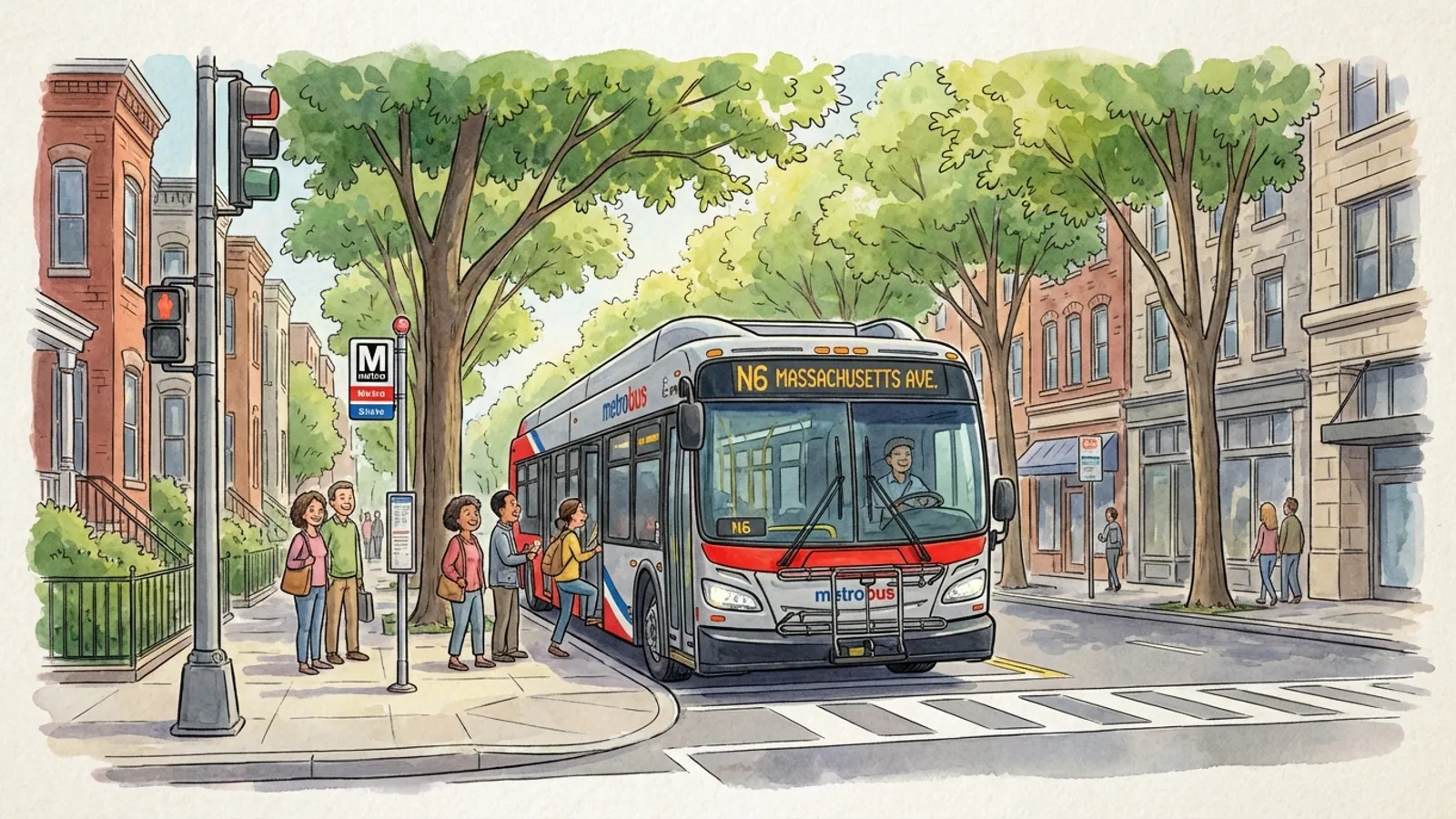 DC-Maryland-Virginia Bus Stop Shifts to Boost Service