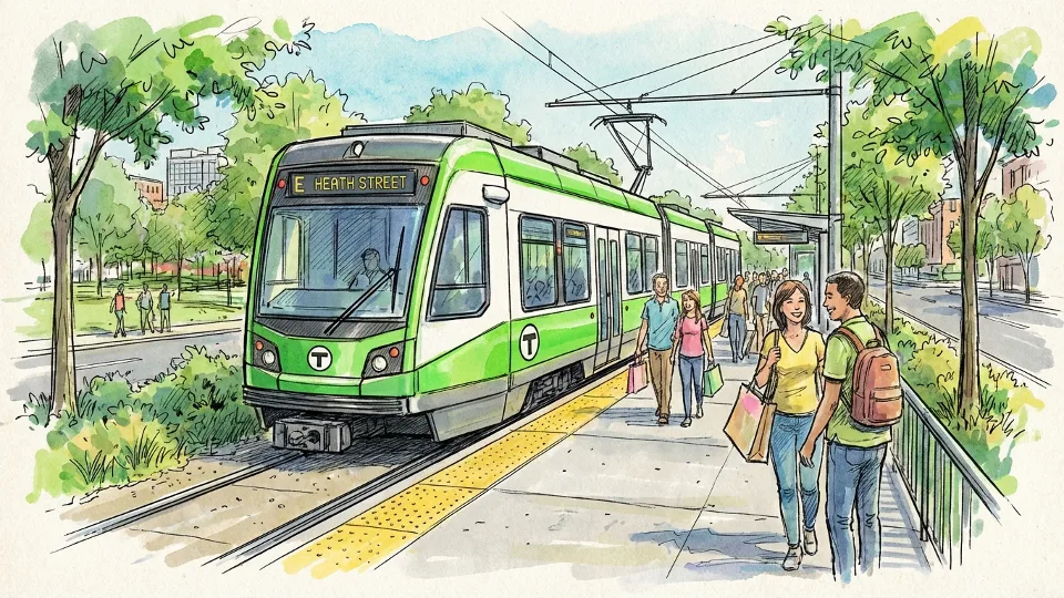 Boston Green Line Collision — Riders Keep Moving