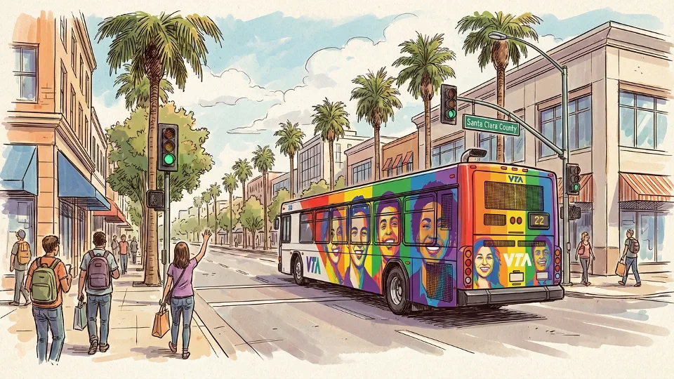SF Bay Area VTA Launches Pride Bus Celebrating Community