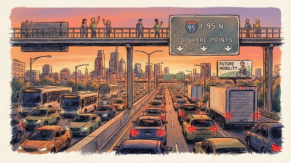 Philadelphia Travelers Navigate Shore Rush with Patience