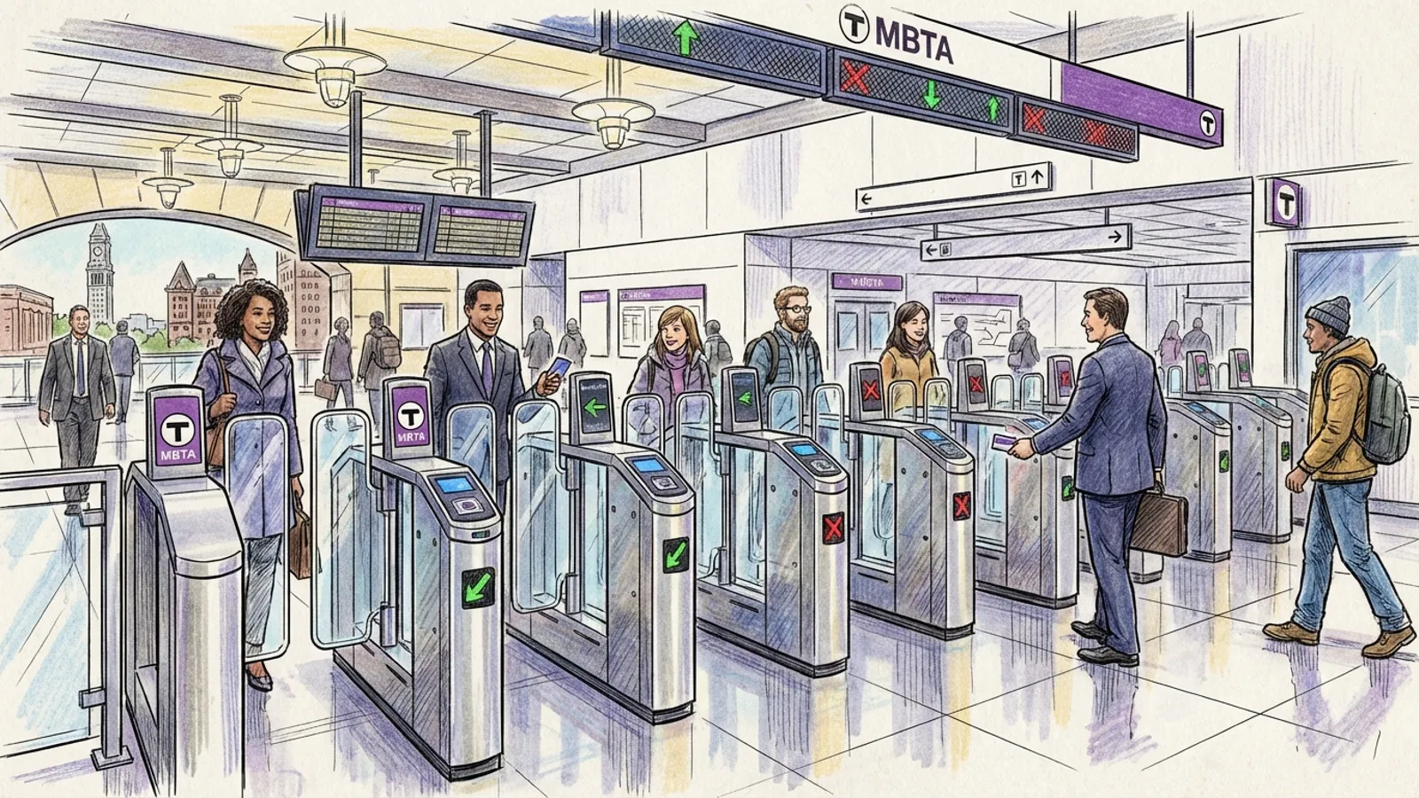 Boston's South Station Gets Fare Gate Upgrade