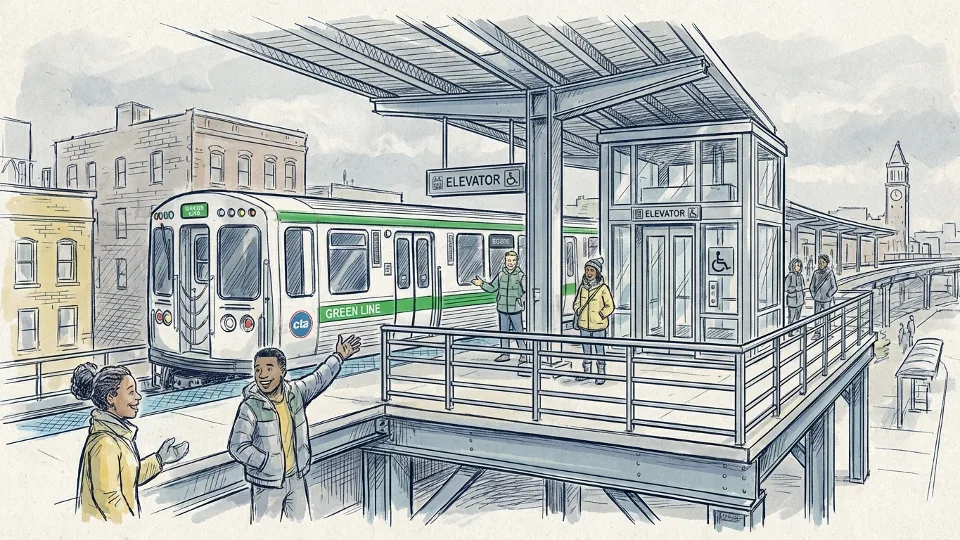 Chicago CTA Works to Restore King Drive Access