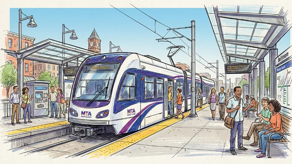 Baltimore Light Rail Halts — MTA Working to Restore Service
